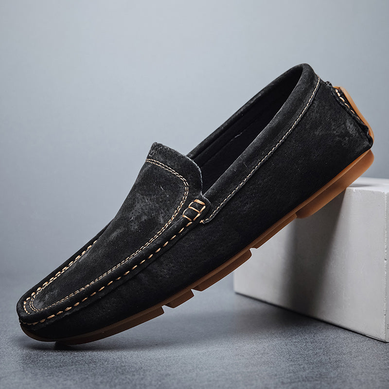 Alessandro Hand-Stitched Suede Loafers
